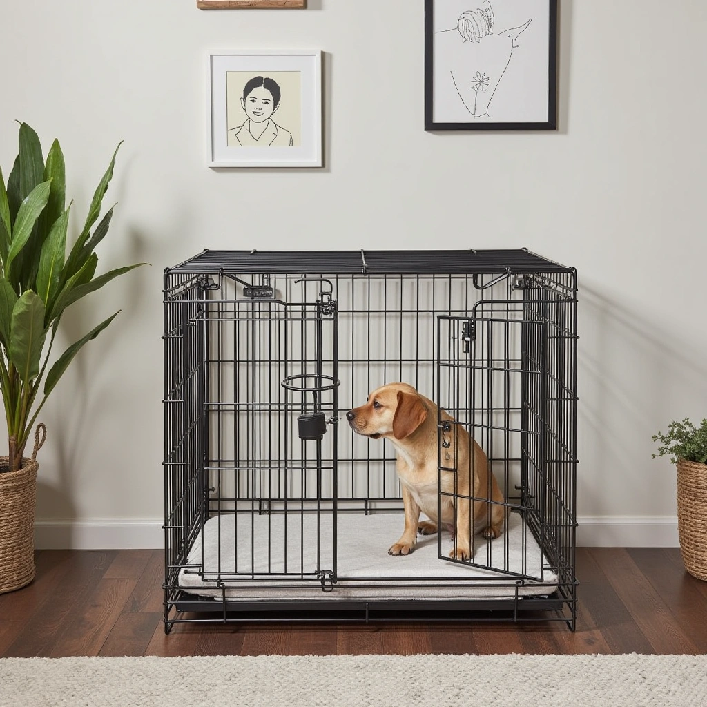 1. MidWest iCrate Double Door Folding Metal Dog Crate