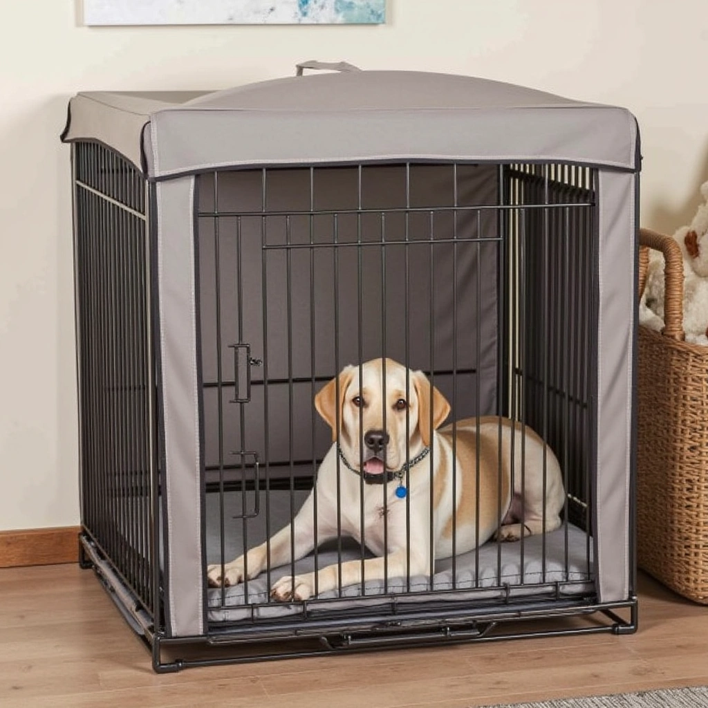11. MidWest Quiet Time Calming Crate with Privacy Panels