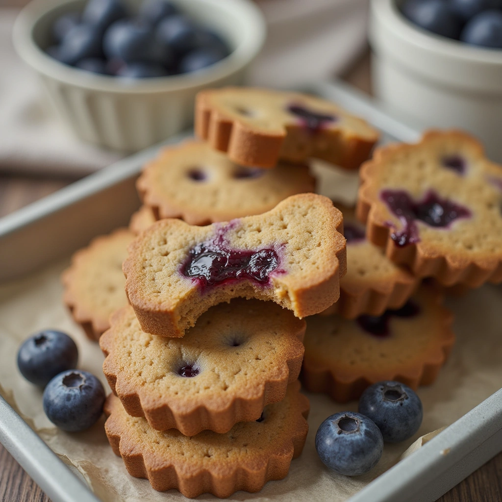 Peanut Butter and Blueberry Dog Biscuits: Antioxidant Rich Treats
