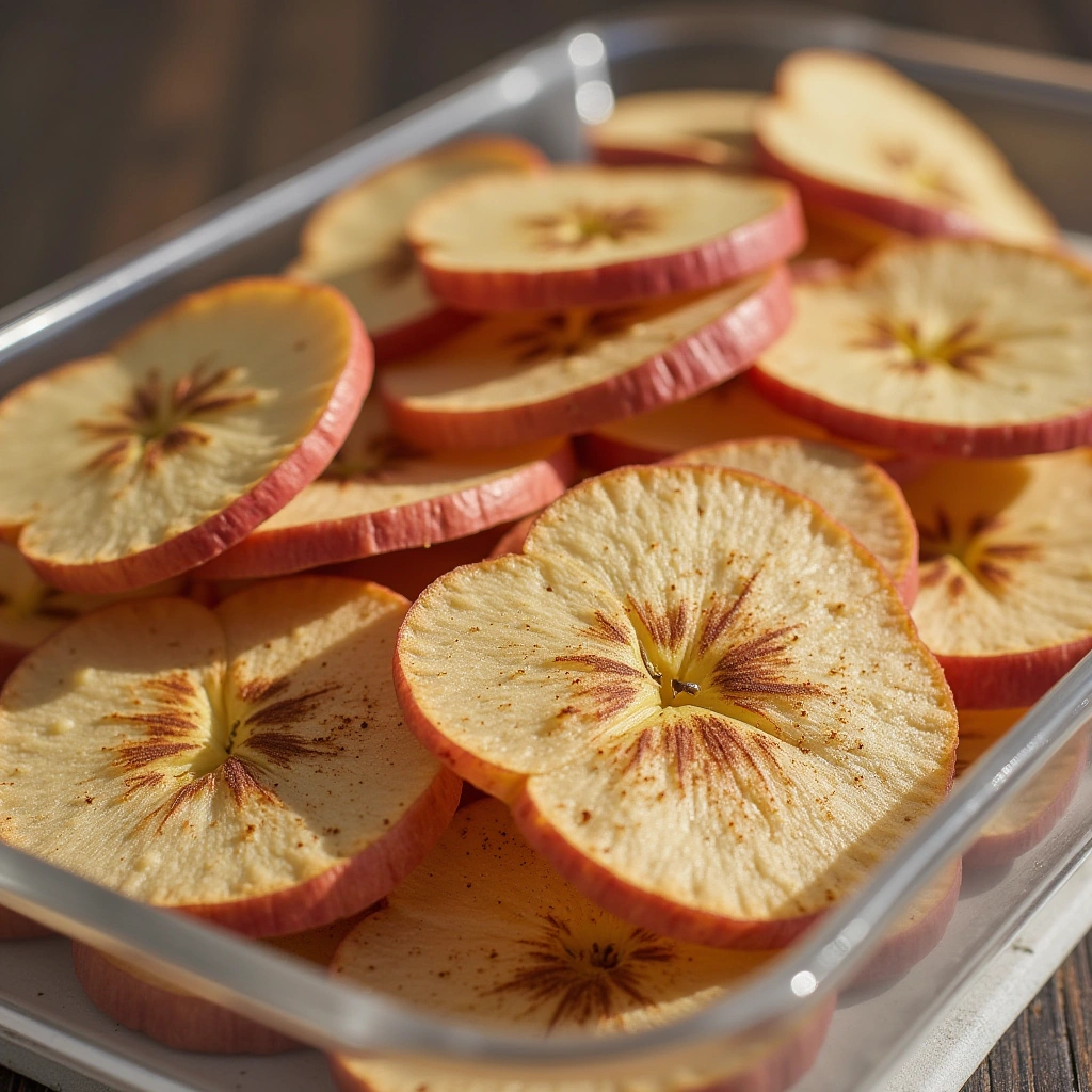 10. Dehydrated Apple Cinnamon Dog Chips