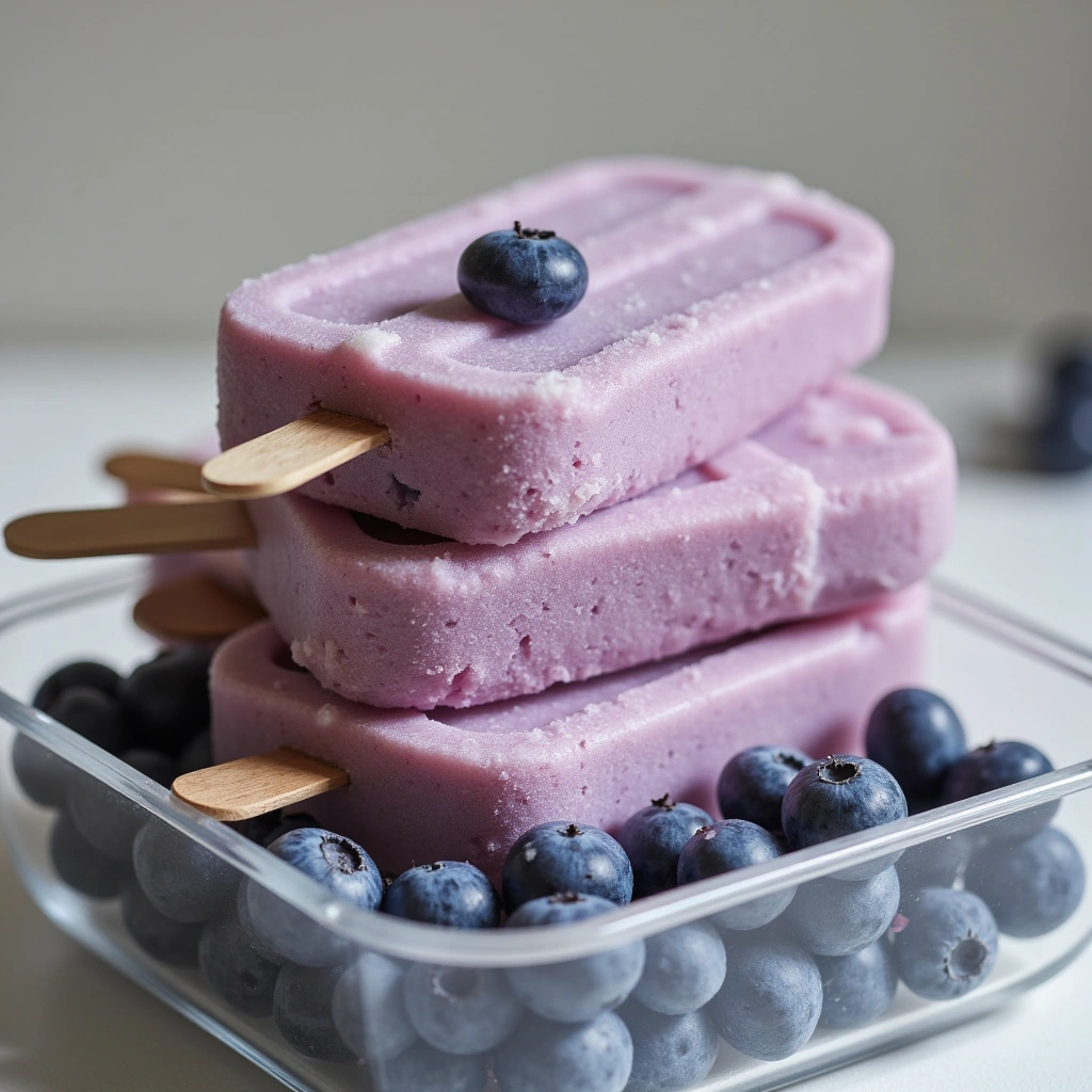 6. Blueberry and Yogurt Frozen Treats