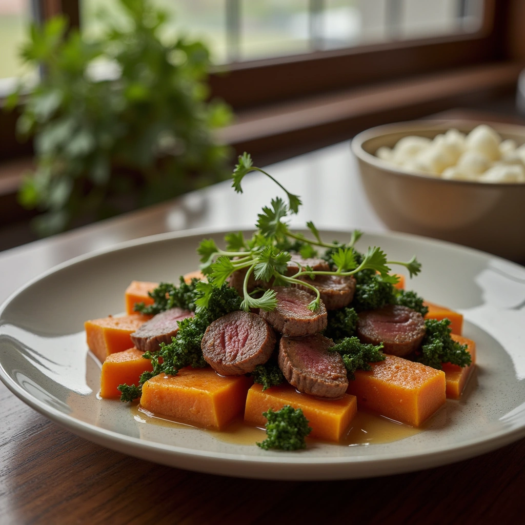 Recipe Variation 1: Beef, Kale, and Sweet Potato Delight