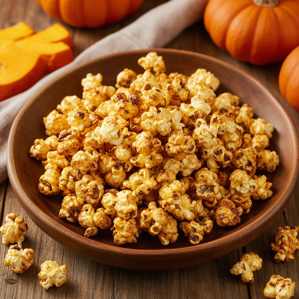 Pumpkin Spice Popcorn Treats