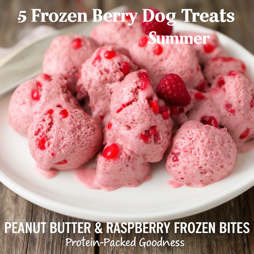 2. Peanut Butter & Raspberry Frozen Bites: Protein-Packed Goodness