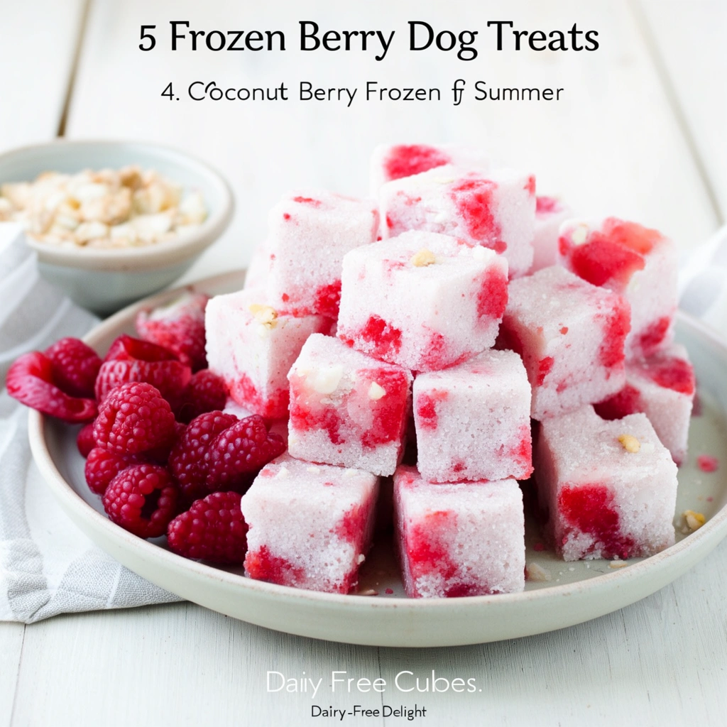 4. Coconut Berry Frozen Cubes: Dairy-Free Delight