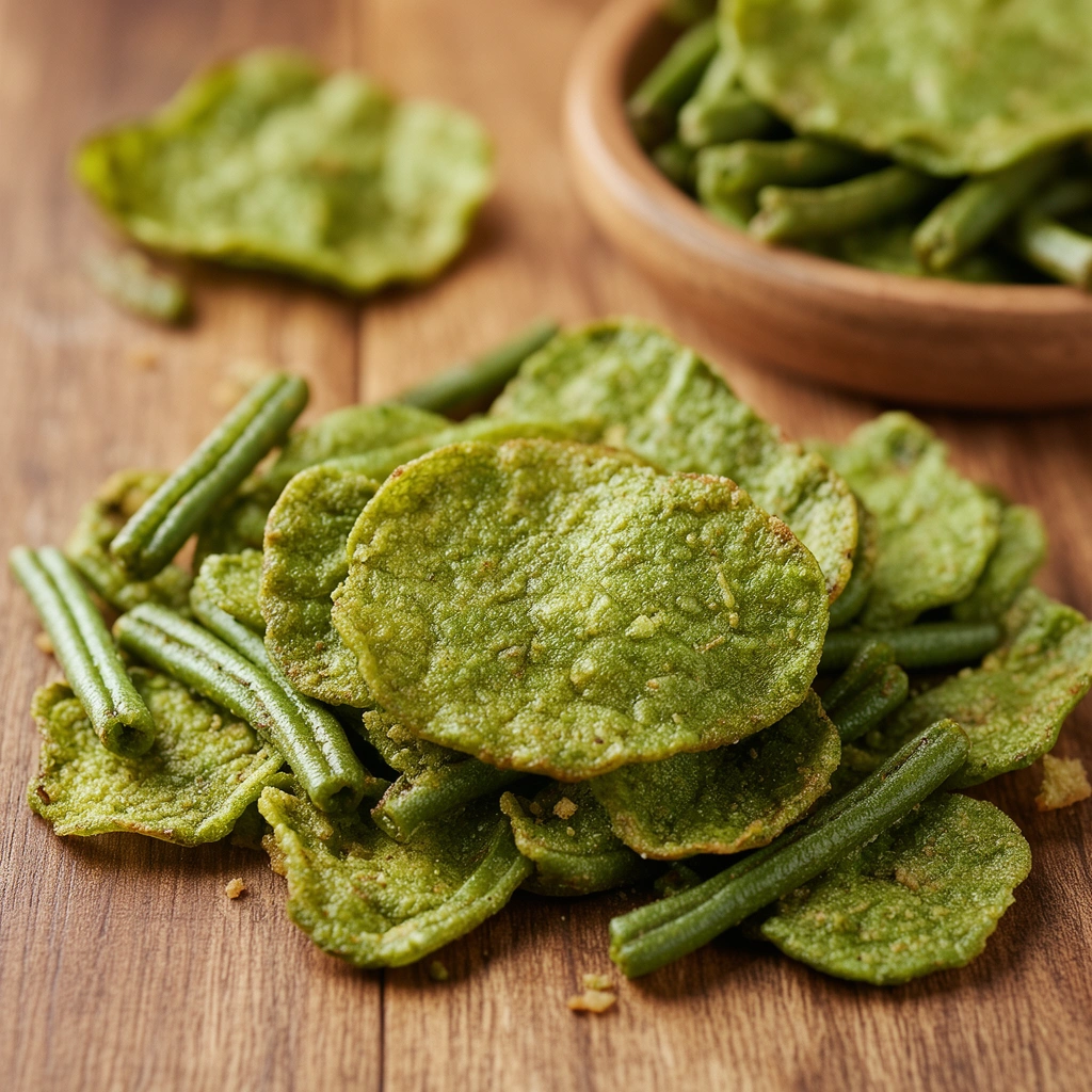 1. Crispy Baked Green Bean Chips