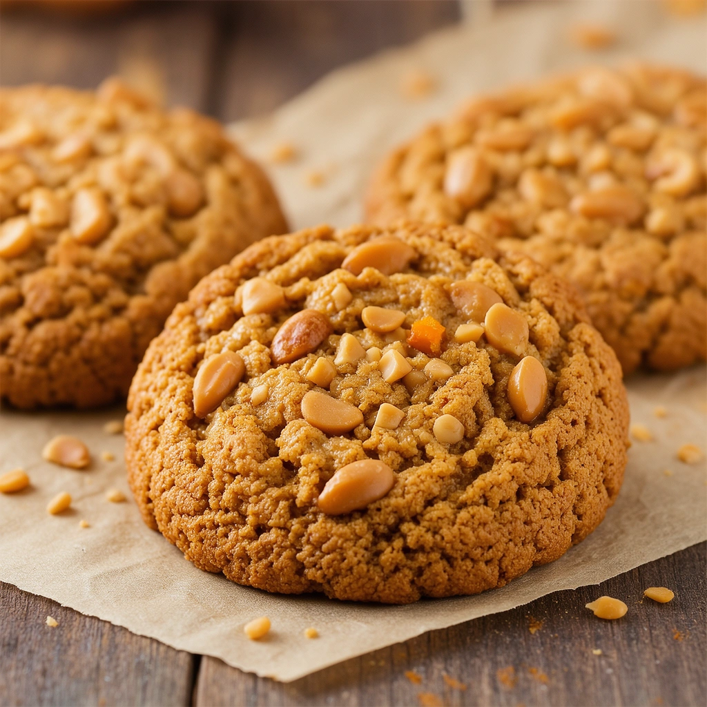 Crunchy No-Bake Peanut Butter and Pumpkin Biscuits