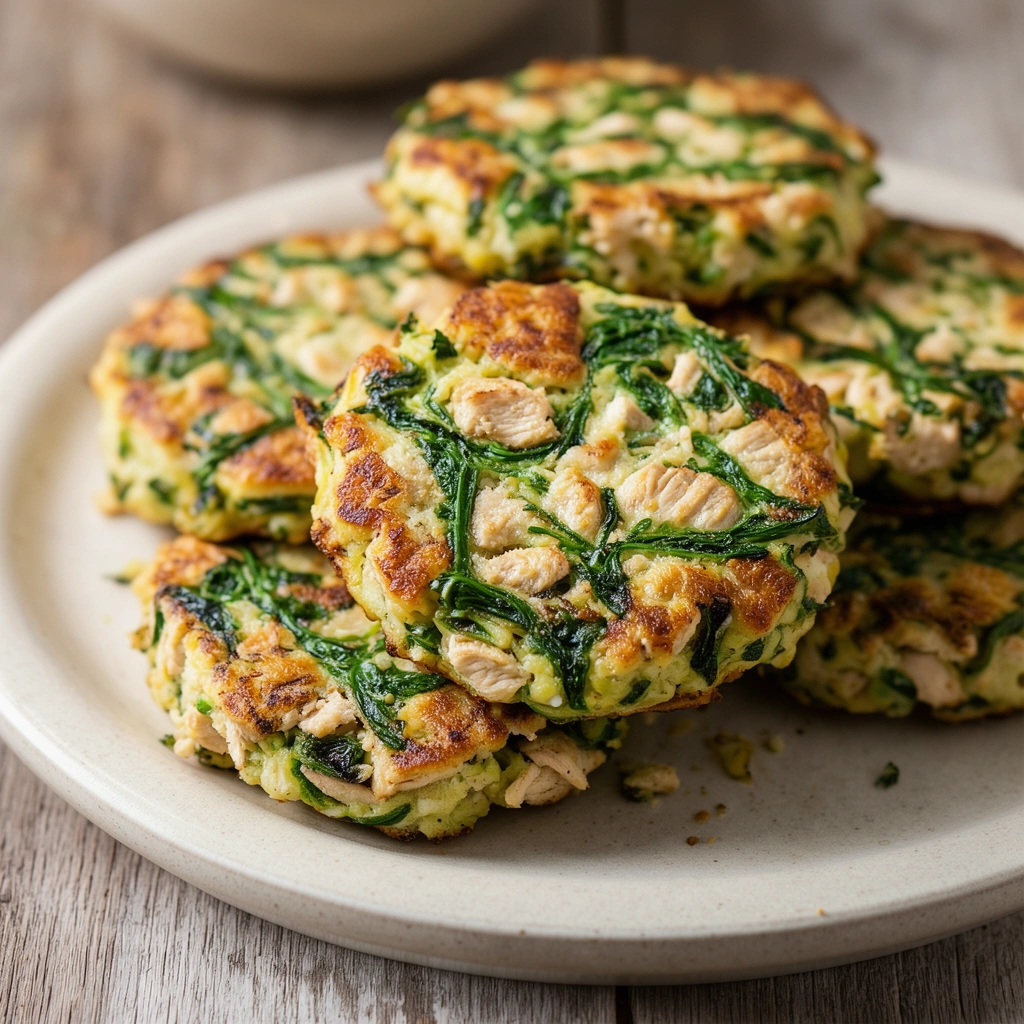2. Chicken & Spinach Patties: Protein-Rich and Low-Carb