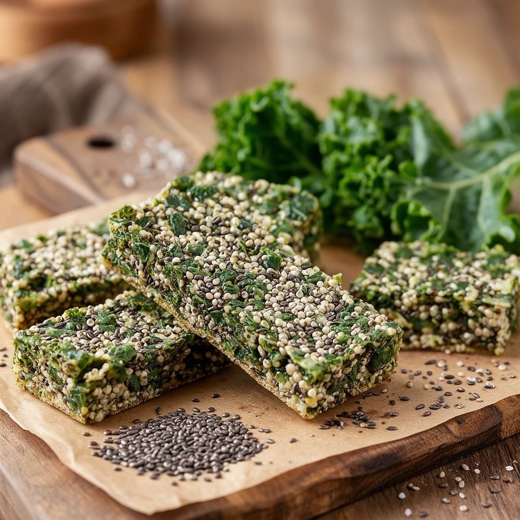 Chia-Kale Energy Bars: Balanced Nutrition On-the-Go