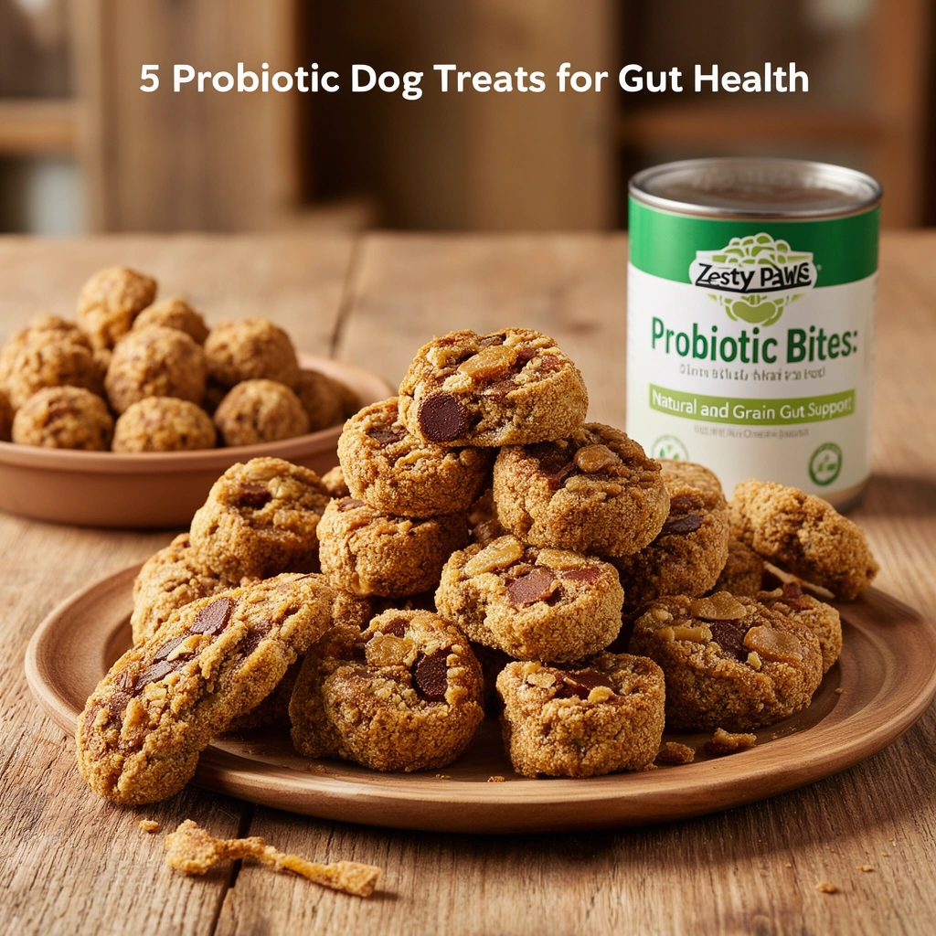 2. Zesty Paws Probiotic Bites: Natural and Grain-Free Gut Support