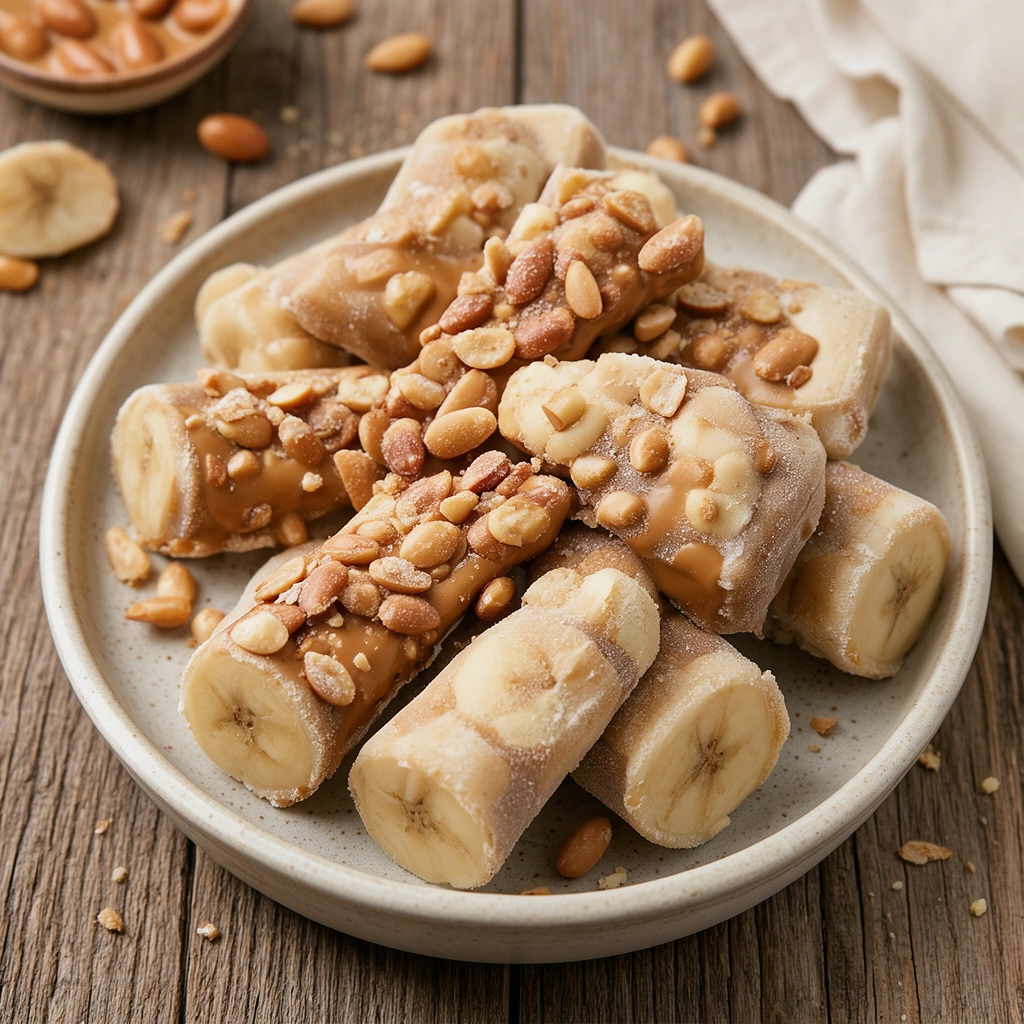 1. Peanut Butter and Banana Frozen Treats