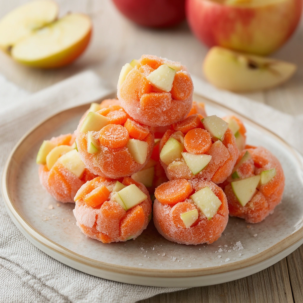 3. Carrot and Apple Frozen Bites