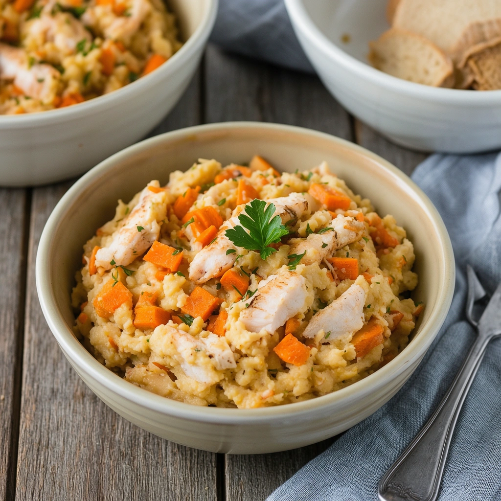 Instant Pot Fish & Sweet Potato Mash for Omega Boost