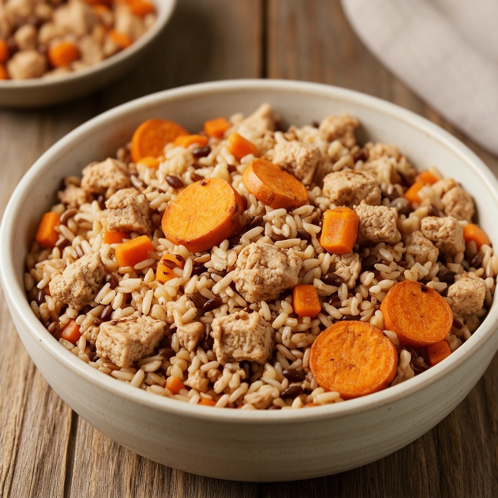 Ground Turkey, Brown Rice & Sweet Potato Meal